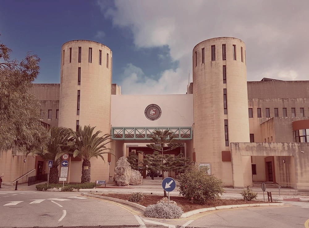 The University of Malta Faculty of Theology building with its distinctive cylindrical towers